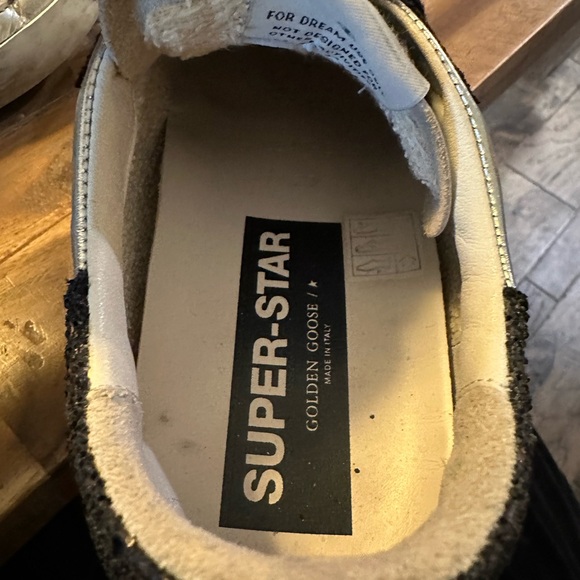 Golden Goose Silver and Black Sneakers - Picture 5 of 6